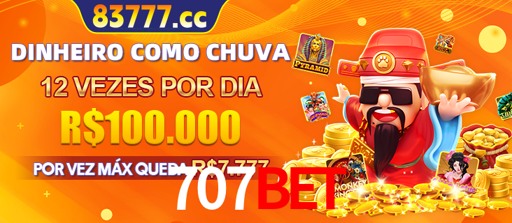 Banner do programa de recompensas Recomende para amigos do 707bet, detalhando os bônus por convidar amigos, com prêmios que chegam a R$288.888.